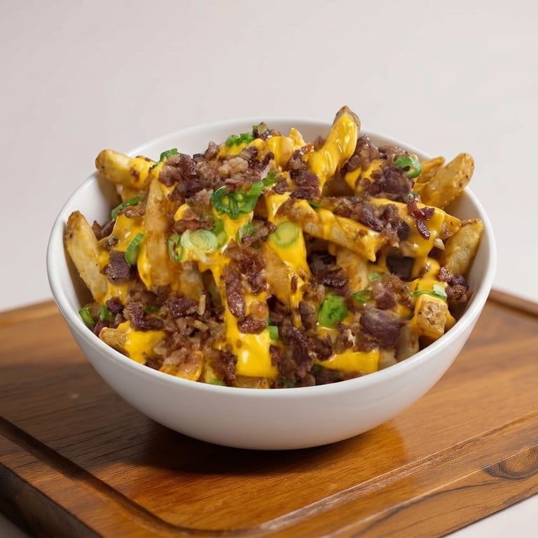 Delicious cheese fries