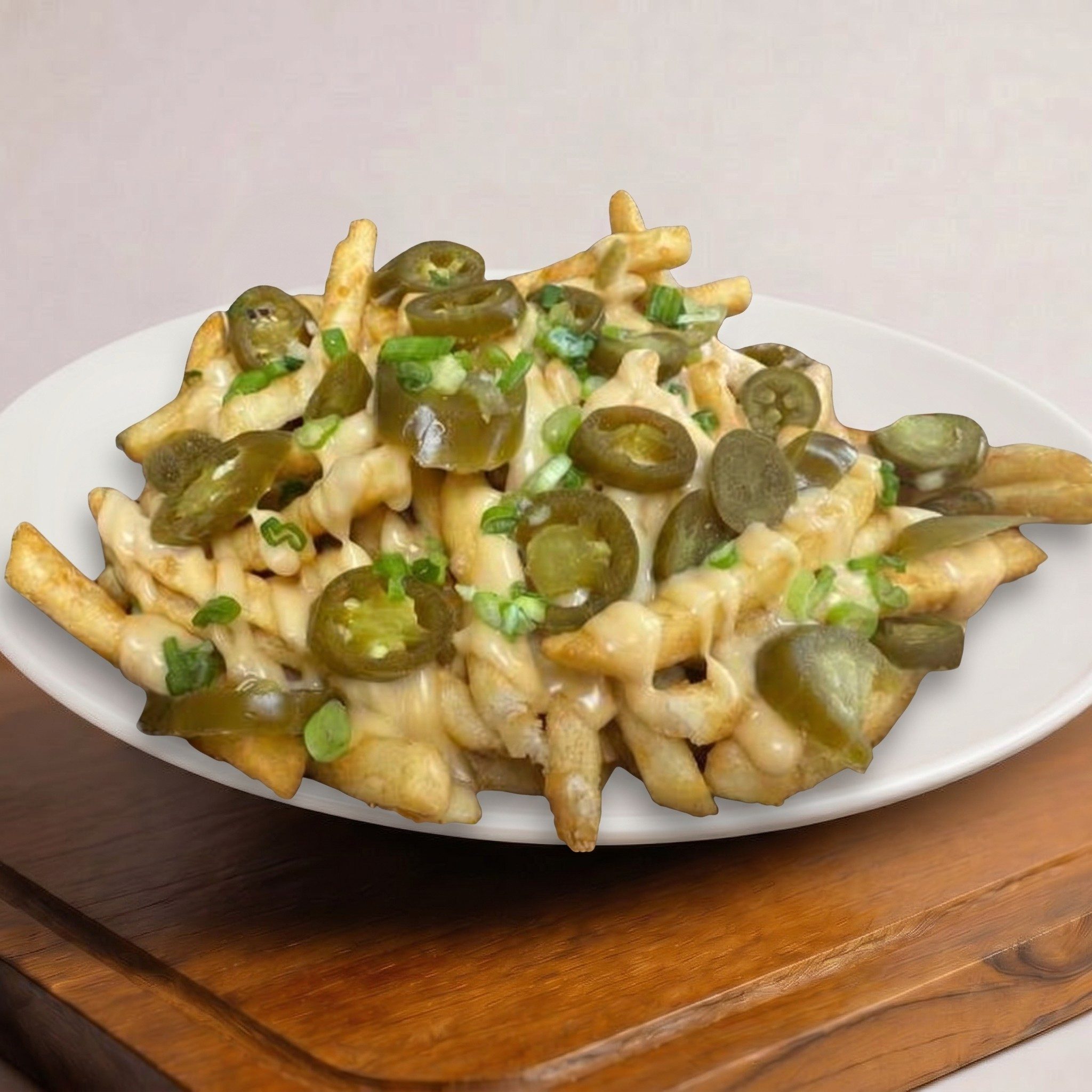 Jalapeno Queso Cheese Fries.
