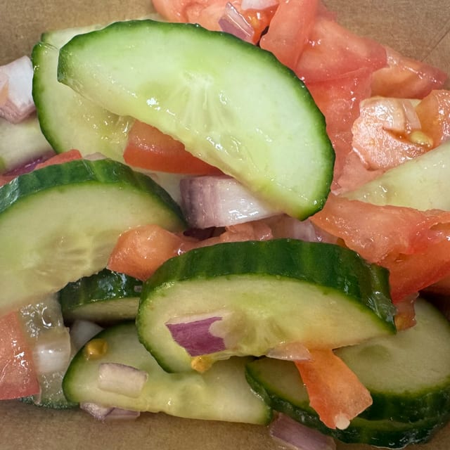 Tomato and Cucumber Salad..