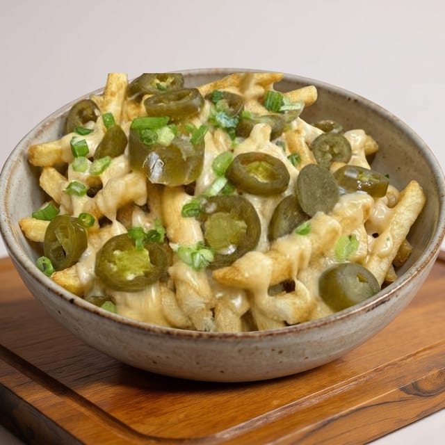 Jalapeno Queso Cheese Fries.