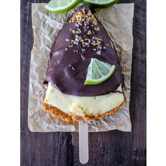 Chocolate Dipped Key Lime Pop.
